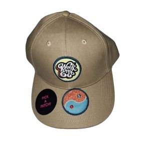 Baseball hat with patches